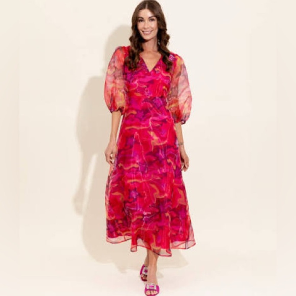 Alden Adair Ivey Midi Cocktail Dress XS